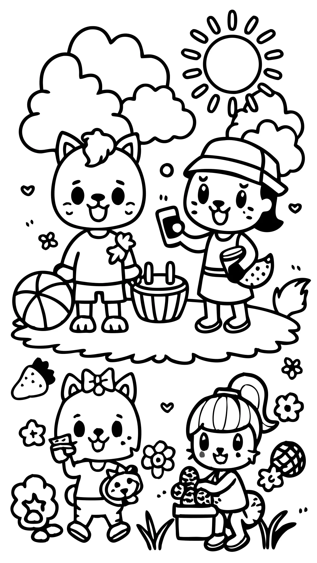 coloring pages of bffs